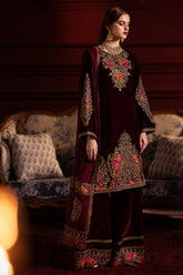 3-PC Unstitched Premium Velvet CVT4-06